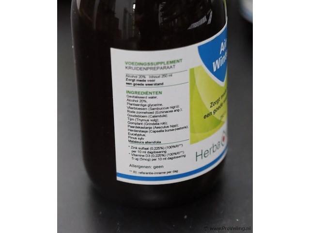 Herba vitaal air winter - 20 flessen á 250ml - afbeelding 3 van  4
