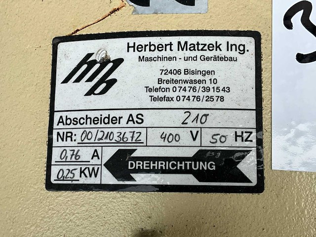 Herbert matzek as 210 filterunit - afbeelding 5 van  5