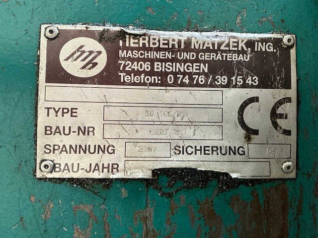 Herbert matzek sg 100 /wo industriële vloeistofzuiger - afbeelding 5 van  6