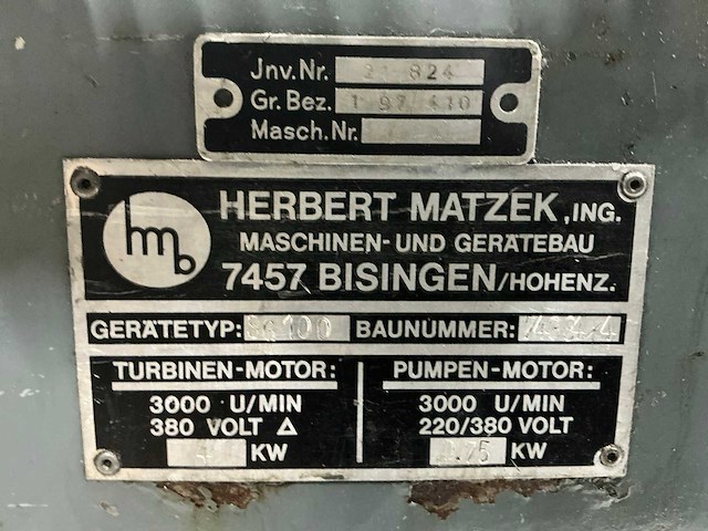 Herbert matzek sg100 industriële stofzuiger - afbeelding 2 van  5