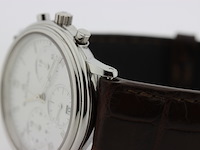 Heren chronograaf polshorloge, blanpain, villeret chronograaf, witte wijzerplaat, ca. 2000 - afbeelding 11 van  14