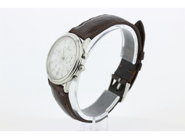 Heren chronograaf polshorloge, blanpain, villeret chronograaf, witte wijzerplaat, ca. 2000 - afbeelding 5 van  14