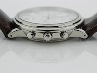 Heren chronograaf polshorloge, blanpain, villeret chronograaf, witte wijzerplaat, ca. 2000 - afbeelding 6 van  14