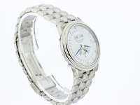 Heren chronograaf polshorloge, blanpain, villeret triple calender, witte wijzerplaat, ca. 2000 - afbeelding 2 van  8