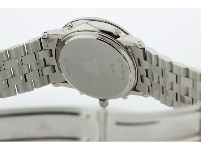 Heren chronograaf polshorloge, blanpain, villeret triple calender, witte wijzerplaat, ca. 2000 - afbeelding 7 van  8