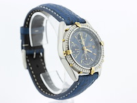 Heren chronograaf polshorloge, breitling, chronomat, blauwe wijzerplaat, ca. 2000 - afbeelding 2 van  8