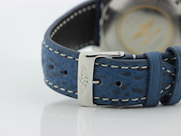 Heren chronograaf polshorloge, breitling, chronomat, blauwe wijzerplaat, ca. 2000 - afbeelding 5 van  8