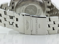 Heren chronograaf polshorloge, breitling, chronomat evolution, blauwe wijzerplaat, ca. 2010 - afbeelding 7 van  11