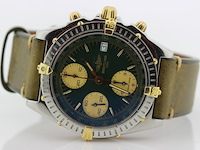 Heren chronograaf polshorloge, breitling, chronomat, groene wijzerplaat, ca. 2000 - afbeelding 4 van  7
