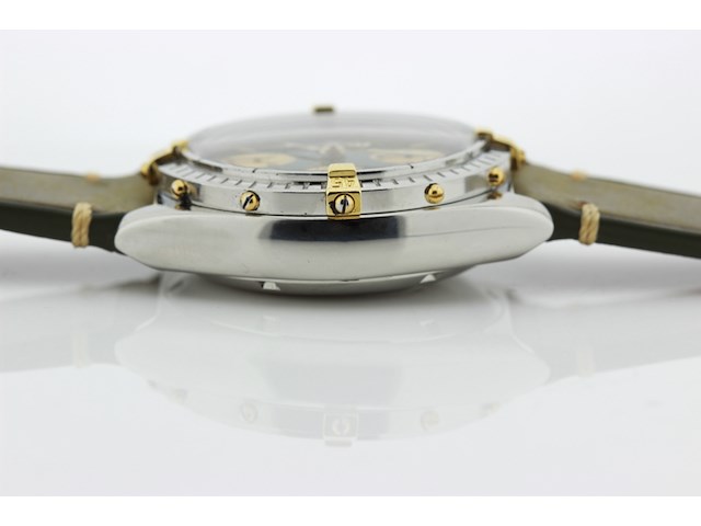 Heren chronograaf polshorloge, breitling, chronomat, groene wijzerplaat, ca. 2000 - afbeelding 7 van  7