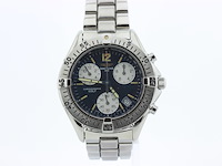 Heren chronograaf polshorloge, breitling, colt, blauwe wijzerplaat, ca. 1995