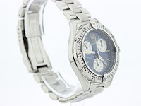 Heren chronograaf polshorloge, breitling, colt, blauwe wijzerplaat, ca. 1995 - afbeelding 2 van  8