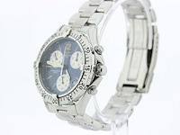 Heren chronograaf polshorloge, breitling, colt, blauwe wijzerplaat, ca. 1995 - afbeelding 3 van  8