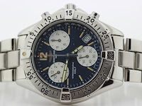Heren chronograaf polshorloge, breitling, colt, blauwe wijzerplaat, ca. 1995 - afbeelding 5 van  8