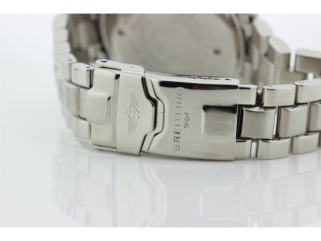 Heren chronograaf polshorloge, breitling, colt, blauwe wijzerplaat, ca. 1995 - afbeelding 6 van  8