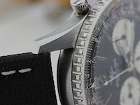 Heren chronograaf polshorloge, breitling, navytimer, zwarte wijzerplaat, 60 er jaren - afbeelding 10 van  16