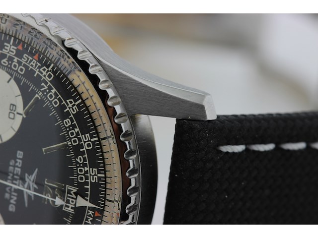 Heren chronograaf polshorloge, breitling, navytimer, zwarte wijzerplaat, 60 er jaren - afbeelding 12 van  16