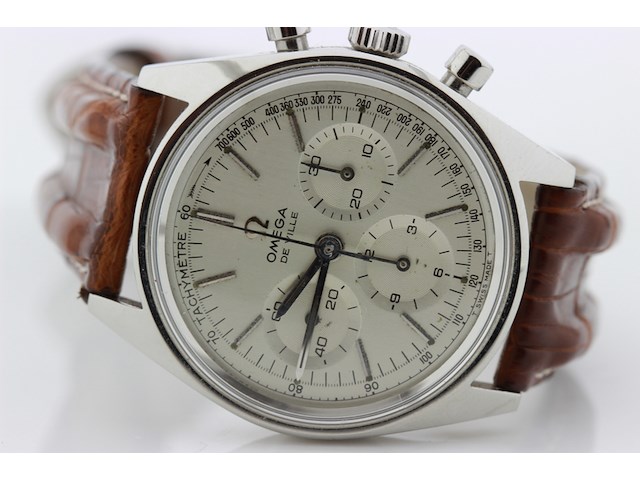 Heren chronograaf polshorloge, omega, de ville chronograaf, grijze wijzerplaat, ca 1970 - afbeelding 5 van  9