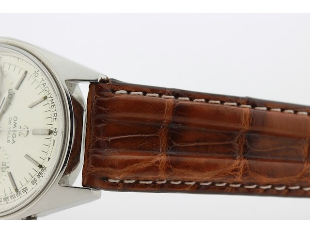 Heren chronograaf polshorloge, omega, de ville chronograaf, grijze wijzerplaat, ca 1970 - afbeelding 7 van  9