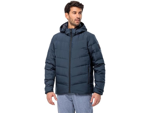 Heren donsjas jack wolfskin, colonius jkt m rds 1207431_c0539_a10 maat l , aluminium blue - afbeelding 1 van  3
