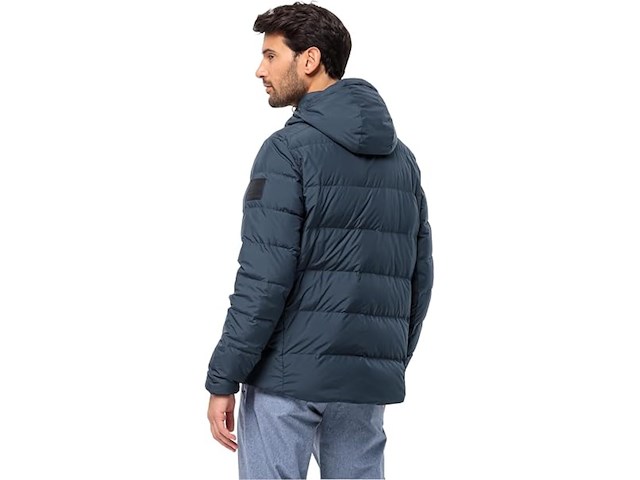 Heren donsjas jack wolfskin, colonius jkt m rds 1207431_c0539_a10 maat l , aluminium blue - afbeelding 2 van  3