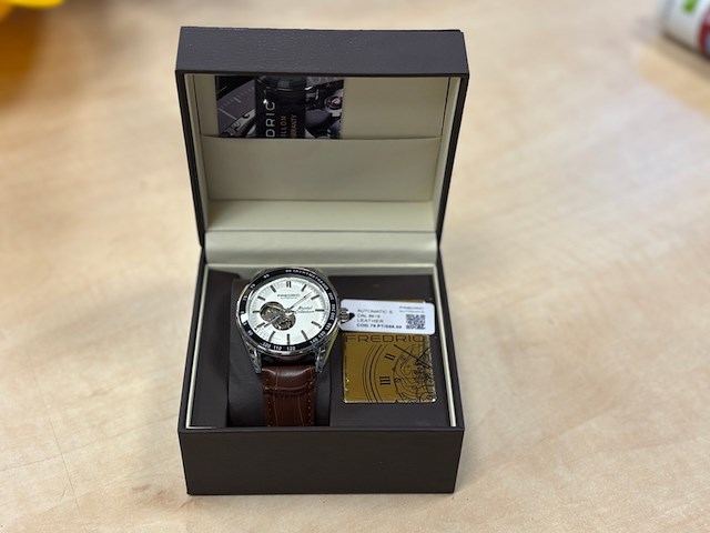 Heren horloge fredric automatic, bristol collection, bruin/ zilver - afbeelding 1 van  5