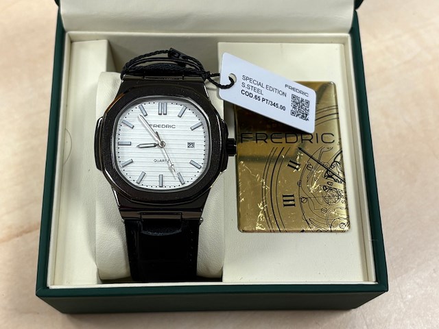 Heren horloge fredric, quartz, zwart - afbeelding 2 van  4