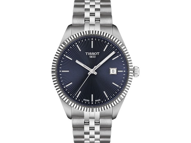 Heren horloge tissot, ballade 40mm, silver/blue - afbeelding 1 van  1