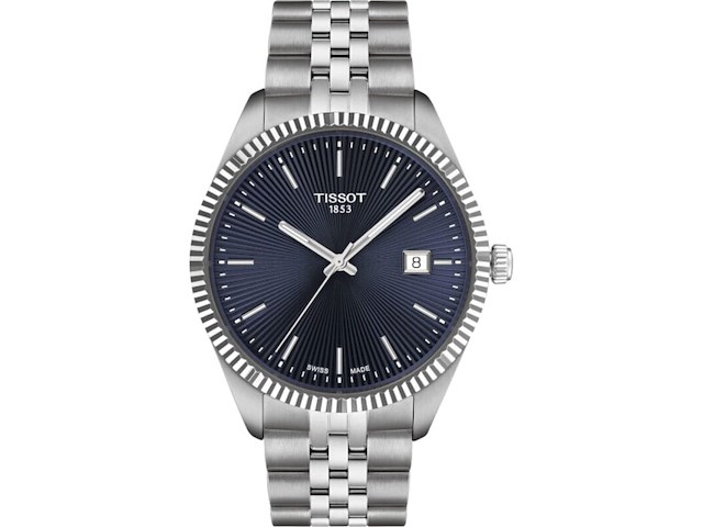 Heren horloge tissot, ballade 40mm, silver/blue - afbeelding 1 van  1