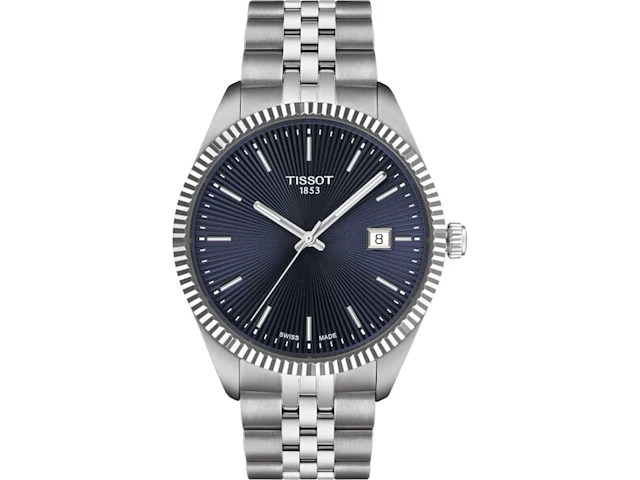 Heren horloge tissot, ballade 40mm, silver/blue - afbeelding 1 van  1