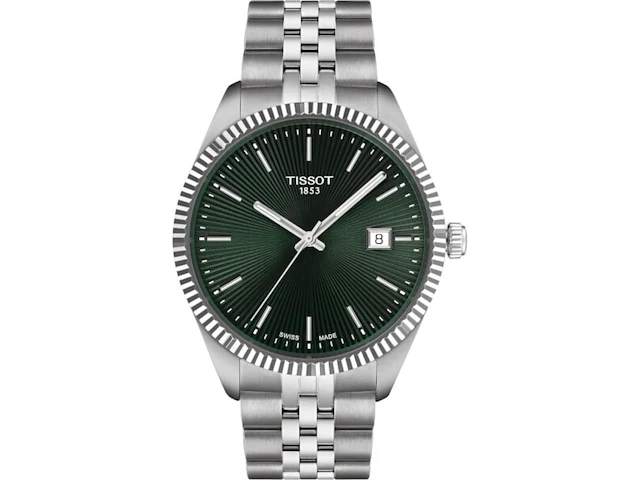 Heren horloge tissot, ballade 40mm, silver/green - afbeelding 1 van  1