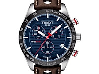 Heren horloge tissot, prs 516 chronograph, brown & blue - afbeelding 1 van  1
