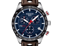 Heren horloge tissot, prs 516 chronograph, brown & blue - afbeelding 1 van  1