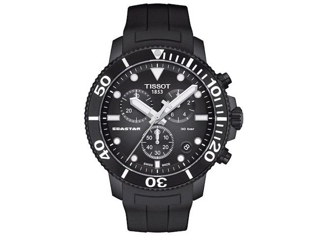 Heren horloge tissot, seastar 1000, black - afbeelding 1 van  1