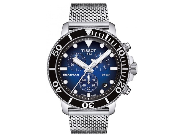 Heren horloge tissot, seastar 1000, silver - afbeelding 1 van  1