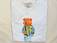Heren kunstwerk t-shirt - bear with me - moët cartier, maat xs