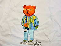 Heren kunstwerk t-shirt - bear with me - moët cartier, maat xs - afbeelding 3 van  4