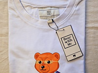 Heren kunstwerk t-shirt - bear with me - moët cartier - afbeelding 1 van  3