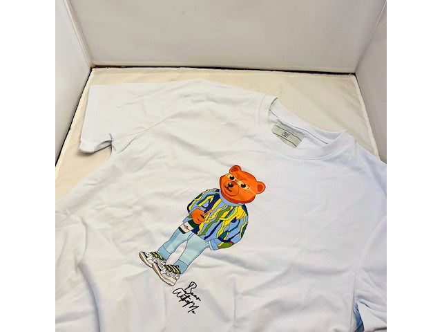 Heren kunstwerk t-shirt - bear with me - moët cartier - afbeelding 2 van  4