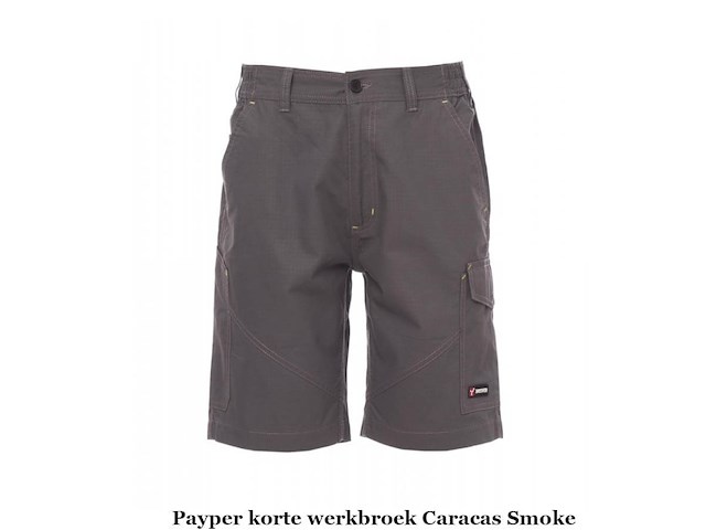 Heren payper korte werkbroek smoke maat 3xl (doos o) - afbeelding 1 van  3