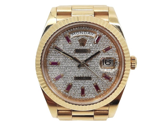 Heren polshorloge, 18 karaats, rolex, day-date (40) 228238 - afbeelding 1 van  29