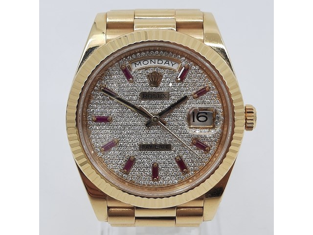 Heren polshorloge, 18 karaats, rolex, day-date (40) 228238 - afbeelding 12 van  29