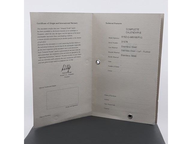 Heren polshorloge, armand nicolet, 9162-g-m9168 - afbeelding 21 van  30