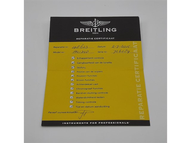 Heren polshorloge, breitling, navitimer a41350, 2003 - afbeelding 21 van  39