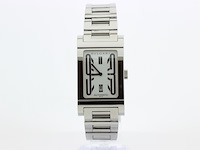 Heren polshorloge, bvlgari, rettangolo, witte wijzerplaat, ca 2000