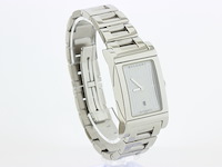 Heren polshorloge, bvlgari, rettangolo, witte wijzerplaat, ca 2000 - afbeelding 2 van  10
