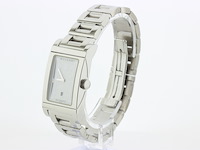 Heren polshorloge, bvlgari, rettangolo, witte wijzerplaat, ca 2000 - afbeelding 4 van  10