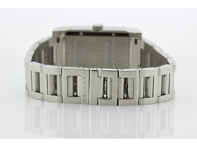 Heren polshorloge, bvlgari, rettangolo, witte wijzerplaat, ca 2000 - afbeelding 6 van  10