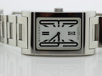 Heren polshorloge, bvlgari, rettangolo, witte wijzerplaat, ca 2000 - afbeelding 9 van  10