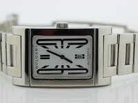 Heren polshorloge, bvlgari, rettangolo, witte wijzerplaat, ca 2000 - afbeelding 9 van  9